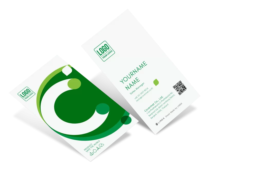 Green Covermat Business Card